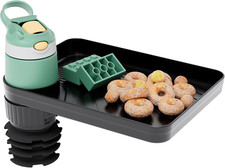 Expandable Car Seat Tray for Kids with Cup Holder  Storage Organizer