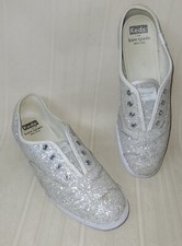 keds X Kate Spade New York Sparkle Glitter Sneakers Women Size 8, No Shoe lace