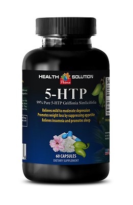 Max Strength Serotonin - 99% PURE 5-HTP - Increase Serotonin Production - 1 bot