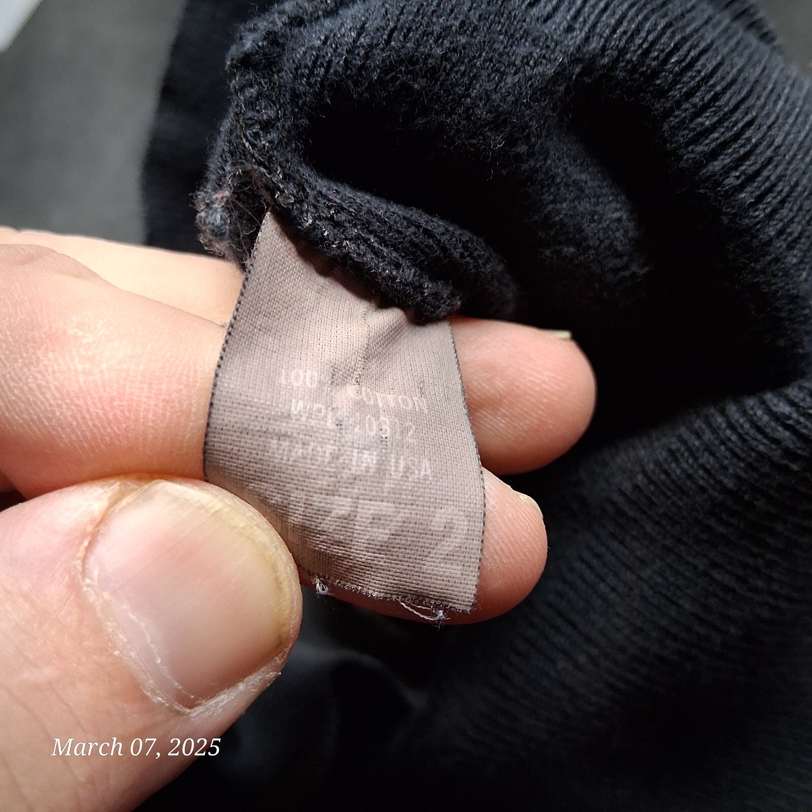 Joan Vass Sweater Women Size 2 Black Sleeveless Knit Made in USA 100% Cotton