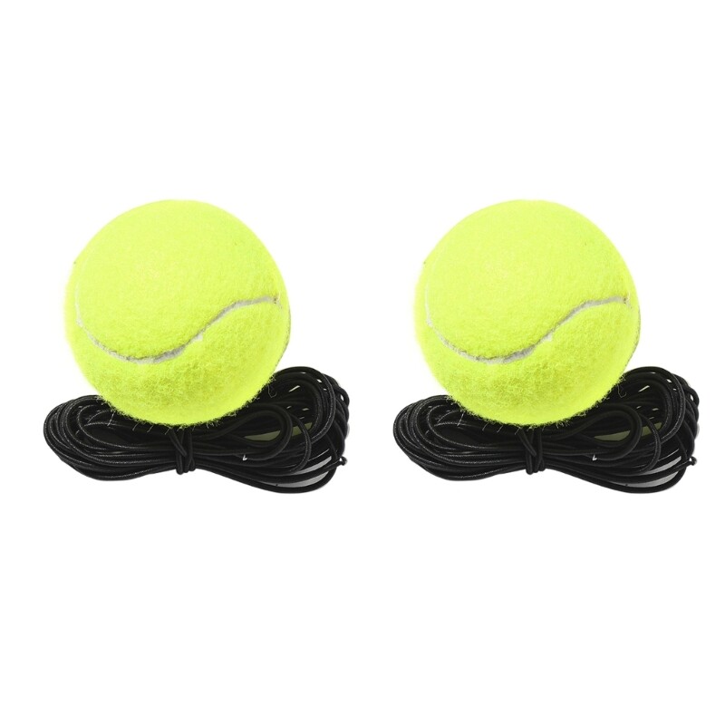2pcs Tennis Training Ball Rebound Ball with Elastic String for Kid
