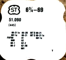ST 69 Setting Lever Spring  watch part Standard 6 3/4-69 #445
