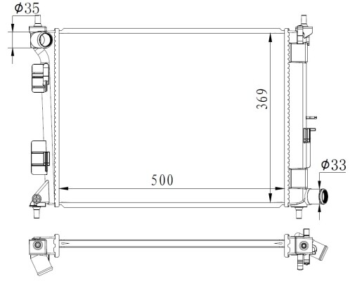 NRF 59263 Cooler, drive battery for HYUNDAI