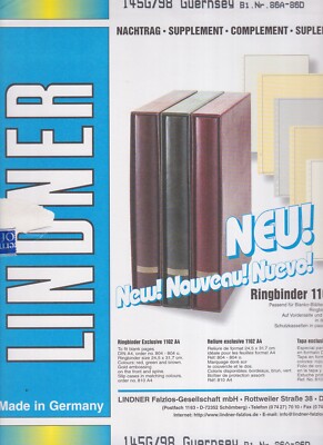 Lindner Guernsey Illustrated Album Pages unused - Years 2000 to 2004 - Select