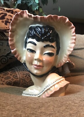 Very Rare Ceramic Arts Studio Lady Head 