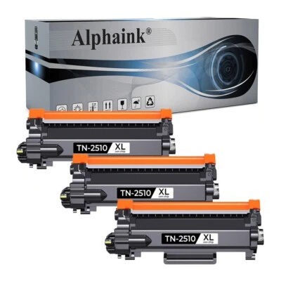 ALPHAINK 3 TONER TN-2510XL COMPATILE PER BROTHER L2800DW L2827DW L2400DWE L2627DW L2665DW