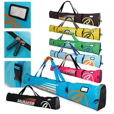 BRUBAKER 'Champion 2.0' Padded Ski Bag for 1 pair of Skis up to 67" or 75"