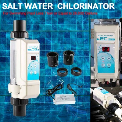 Salt Chlorine Generator Pool Water Complete Salt Chlorinator System   26K Gal