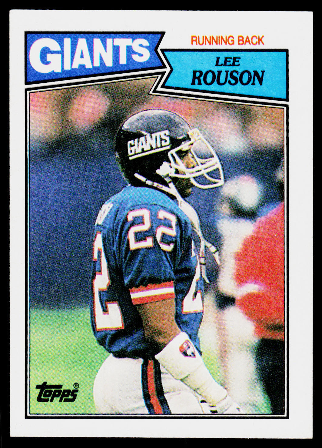 Lee Rouson, 1987 Topps, #13, New York Giants, RC