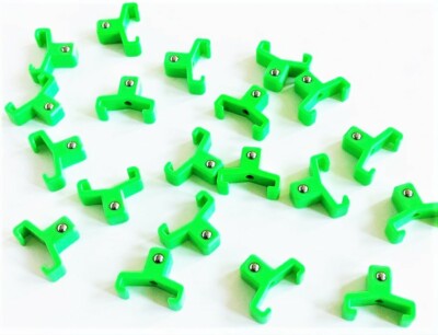 20 GOLIATH INDUSTRIAL ABS 3/8'' GREEN REPLACEMENT SOCKET RACK RAIL CLIPS SC38G