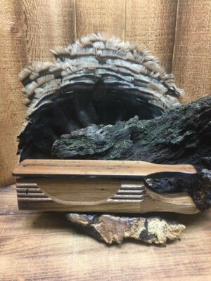  Reclaimed American Wormy Chestnut Half Moon Box Call 