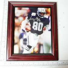 Tony Hill autograph 8 X 10 signed photo Dallas Cowboys with Frame