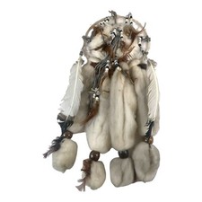 Dream Catcher Fur Leather Original Mandala Le...