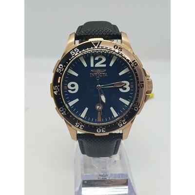 Invicta Specialty Men 45mm Stainless Steel Rose Gold Blue Dial  