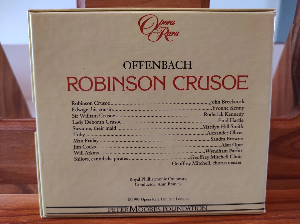 Offenbach: Robinson Crusoe - Brecknock, Kenny, Francis - Opera Rara 3CD - Bild 2 von 2