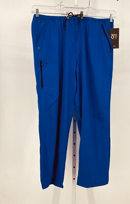 Barco One by Barco Mens Scrub Jog Pant Short 2XL Blue Athletic Fit Stretch 0217S