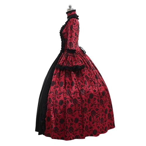 Disfraz de Cosplay Gótico Renacimiento Medieval Victoriano De Colección para Mujer Vestido Elegante - Imagen 6 de 19
