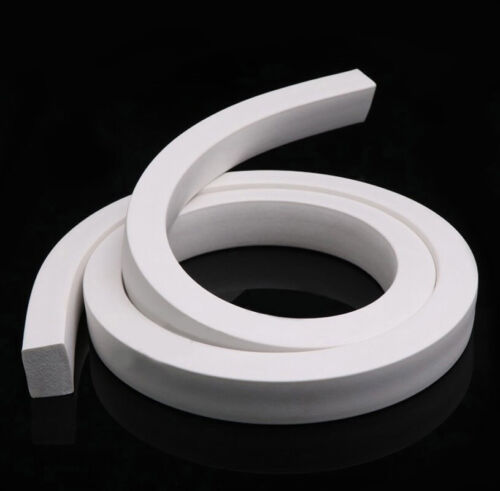 3\4\5\6\8\10\12\15\20\30mm Silicone Rubber White Sealing Cord Strip Square 1~5M - Afbeelding 1 van 7