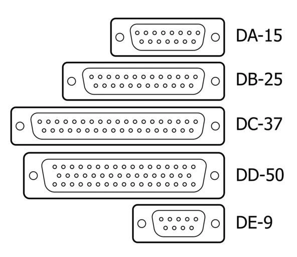 Gender changer DB25M9F 25 male 9 female F/M Adapter Connector Coupler RS-232 - Image 3 of 3