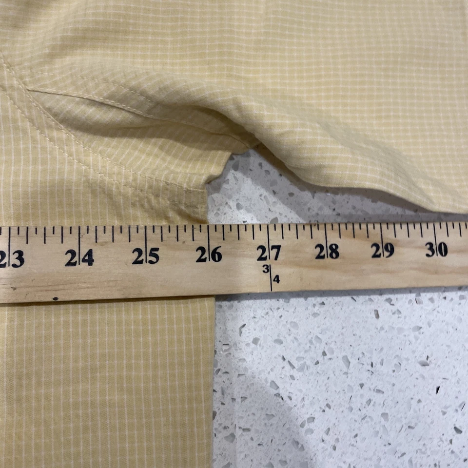 ROCKY - Camisa de trabajo para hombre talla XL - S/S con botones, mezcla de rayón/poliéster, amarilla Foto 4 de 4