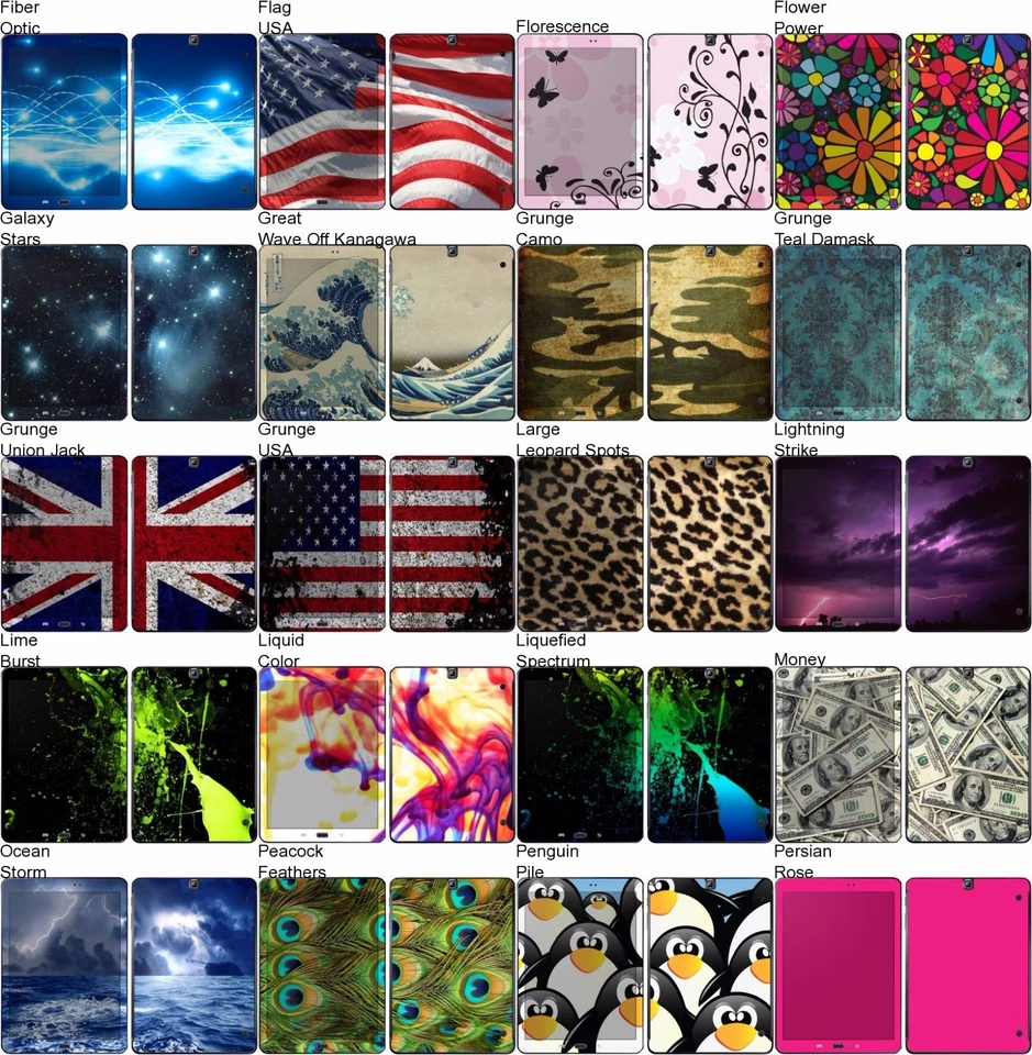 Choose Any 1 Vinyl Decal/Skin for Samsung Galaxy Tab S2 9" - Free US Shipping! Foto 2 de 3