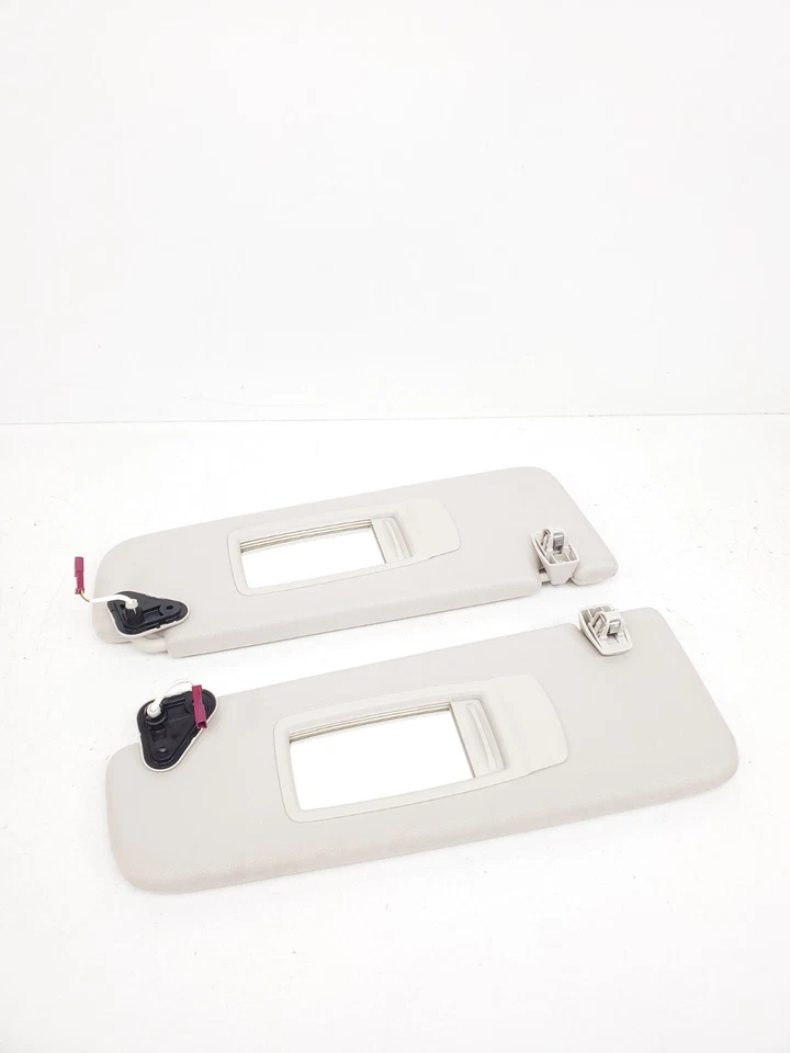 2016-2022 BMW B7 ALPINA 7 SERIES 750 SET OF 2 SUN VISOR SHADE IVORY OEM - Image 2 of 4