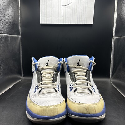 Jordan Jordan 2.5 Team 7.5 White Mens Basketball Sneakers 331987-171 Nike Air Jordan 2.5 Team 2 Point 5 Shoes Blue White 331987  main image 3