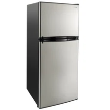 RV Refrigerator Stainless Steel 10 Cubic Feet 12V 2 Door Camper Fridge