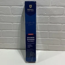 NEW Royal Craft Wood Bamboo Drawer Dividers 4 Pack Professional Grade Expandable