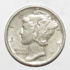 1938 S Mercury Dime AU (V46)