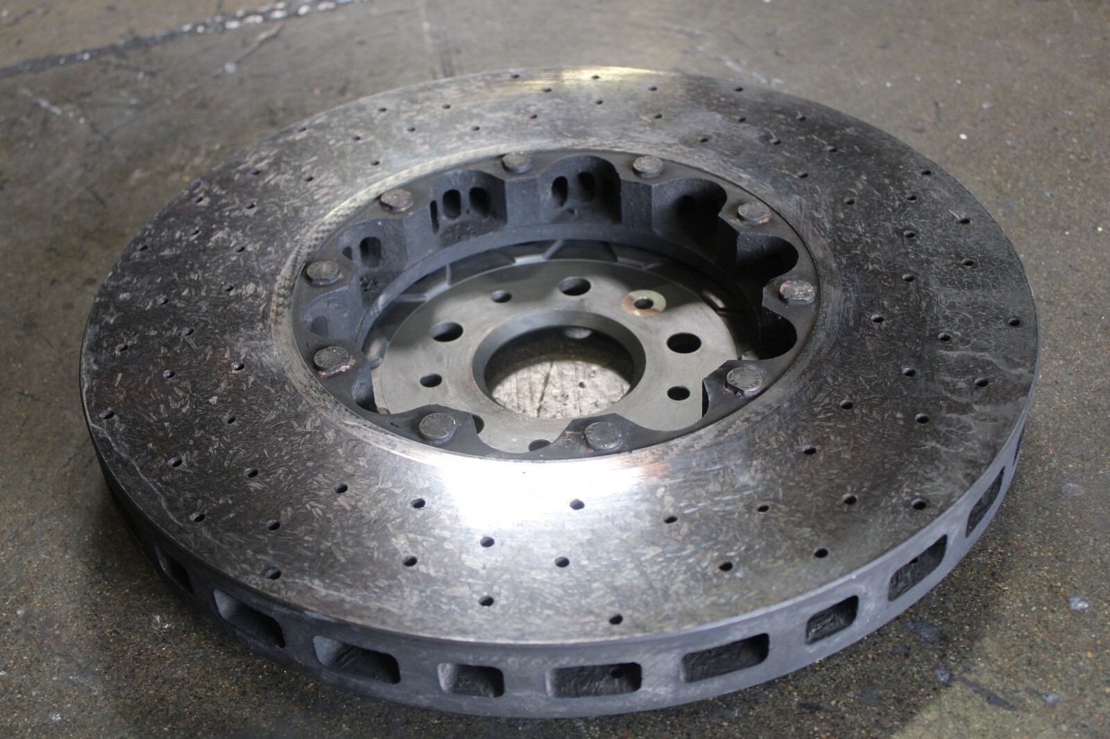 Ferrari GTC4 Lusso, FF, Front CCM Brake Rotor, Chipped, Used, P/N 315457