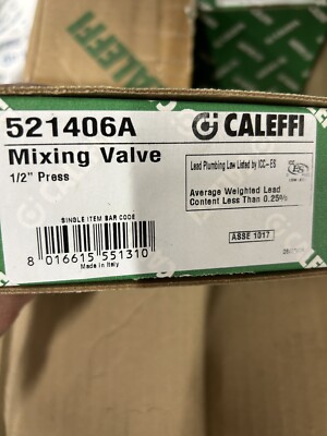 New Caleffi Mixing Valve 1/2'' Press # 521406A