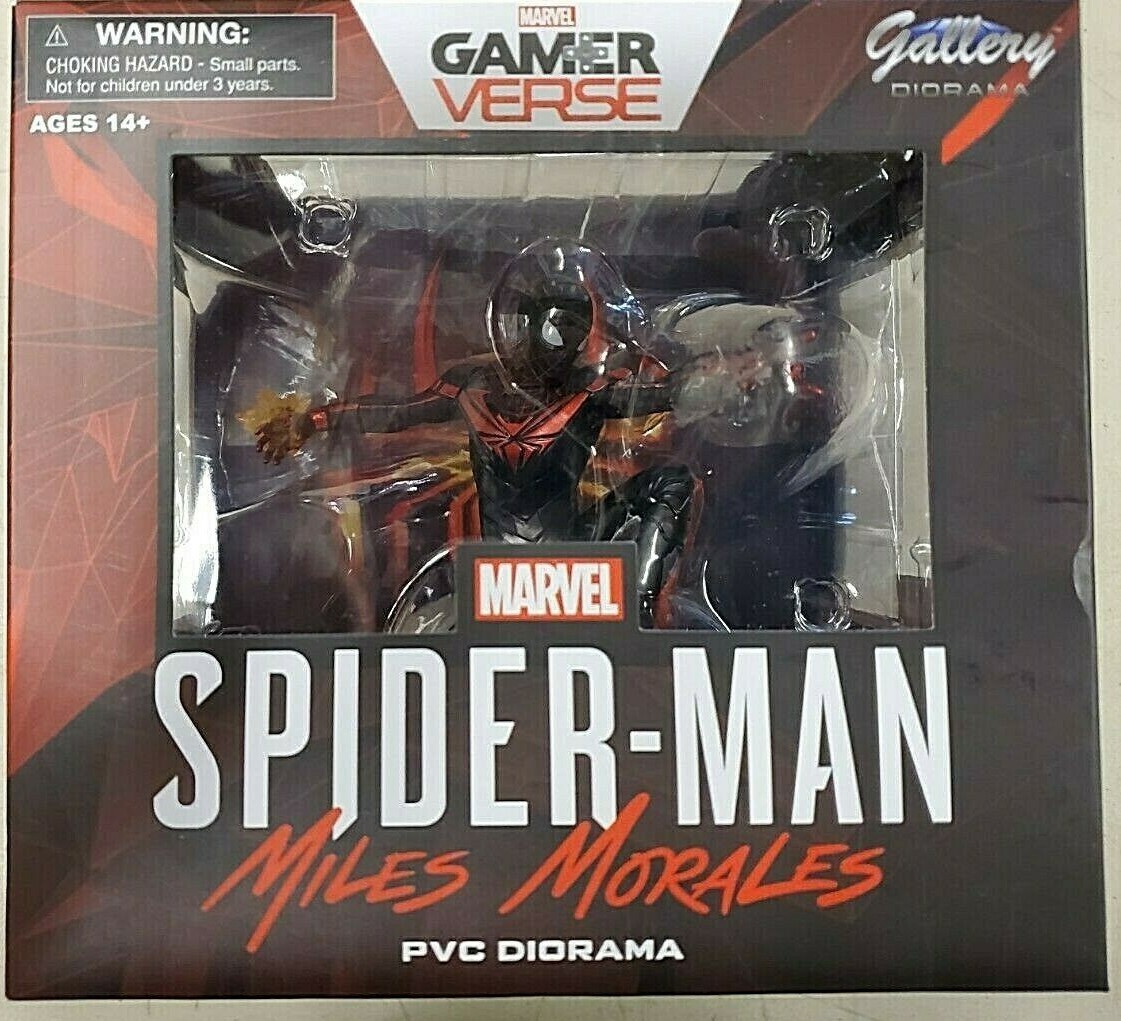 Marvel Spider-Man Miles Morales PVC Gallery Diorama/Statue New