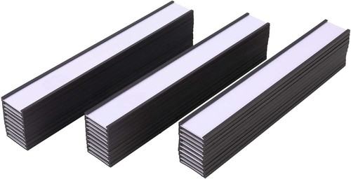100 Stück mit Magneten Magnetische Datenkartenhalter mit Klar Kunststoff Schutz... - Bild 2 von 8