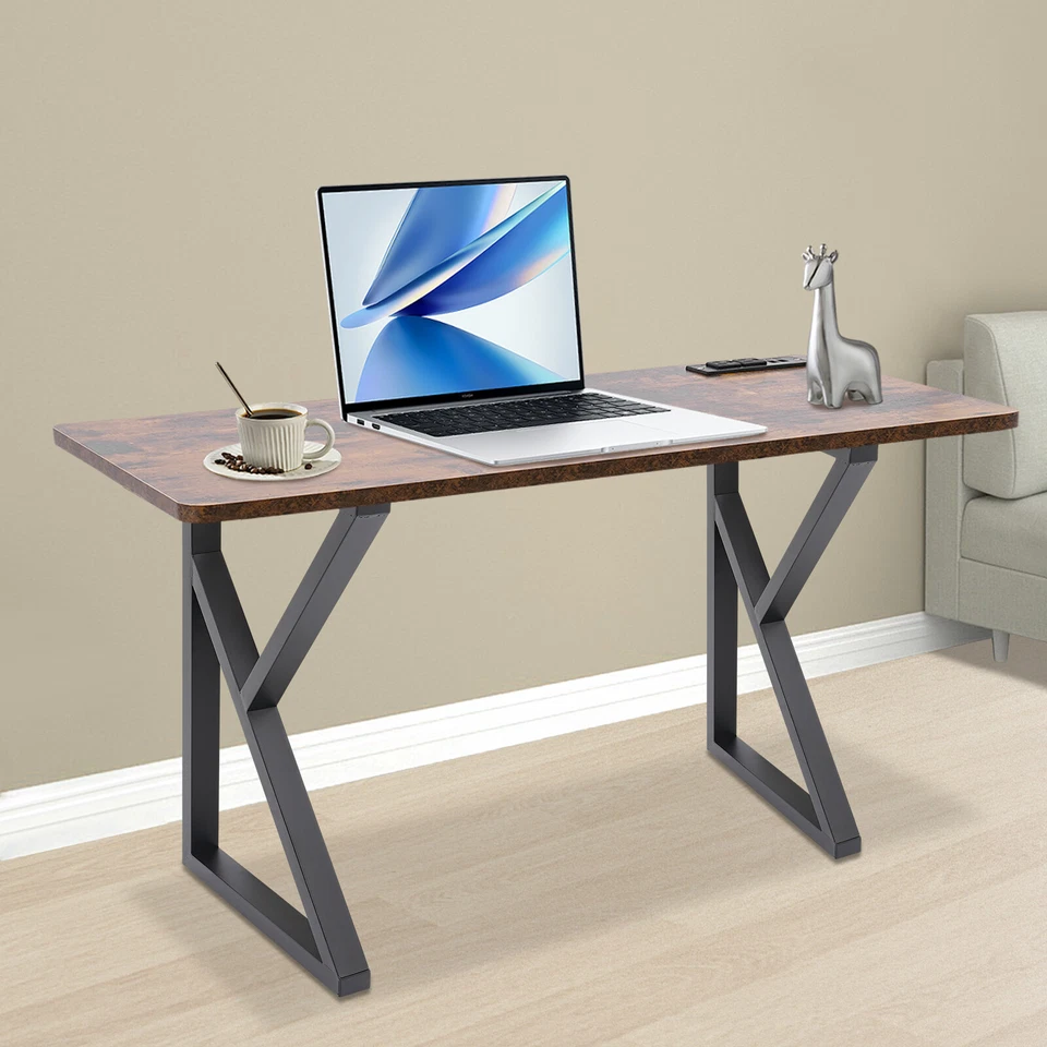 Banco de café de jantar de metal perna de mesa, em forma de K, com 4 almofadas de plástico ajustáveis - Imagem 2 de 4