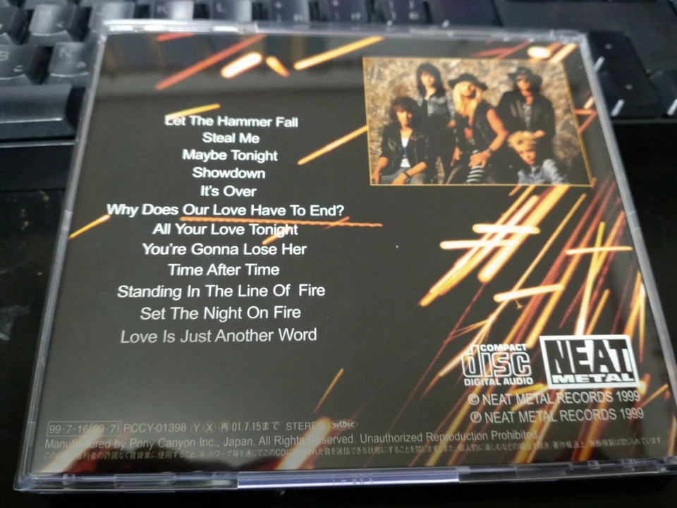 SHY ENGLAND / LET THE HAMMER FALL rare JAPAN CD with OBI TONY MILLS  DOKKEN AOR Foto 3 de 3