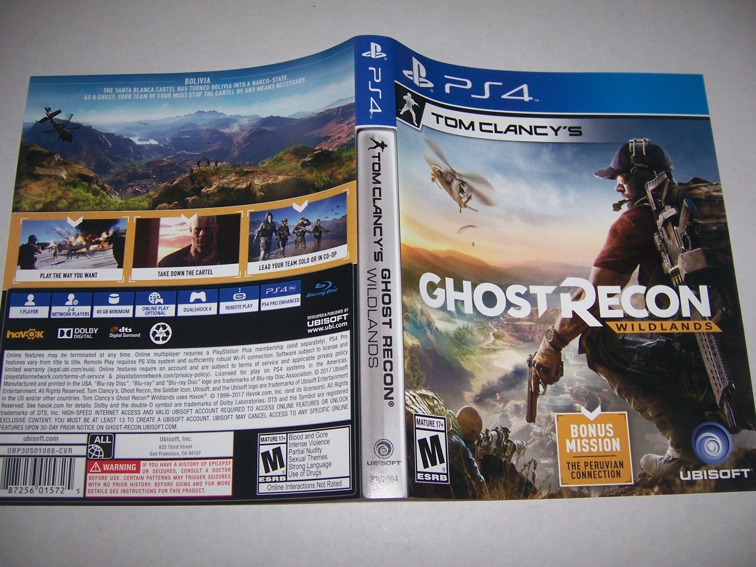 Original Replacement Case PlayStation 4 PS4 Recon Wildlands *NO GAME* | eBay