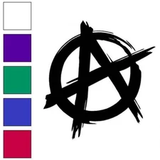 Anarchy Symbol, Vinyl Decal Sticker, Multiple Colors & Sizes #7217