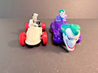 2 Batman Toy Cars, Joker, Two Face flip car, vintage 1993, McDonalds Happy Meals — photo 2