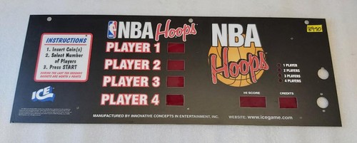 NBA Basketball cabinet marquee artwork