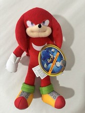 Peluche Sonic 2 Knuckles MUESTRA NO A LA VENTA Jakks Pacific raro prototipo promocional 9”