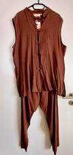 Damen, 2-Teiler/Set aus ärmelloser Bluse & Hose,  Gr. 48/50, braun *NEU*