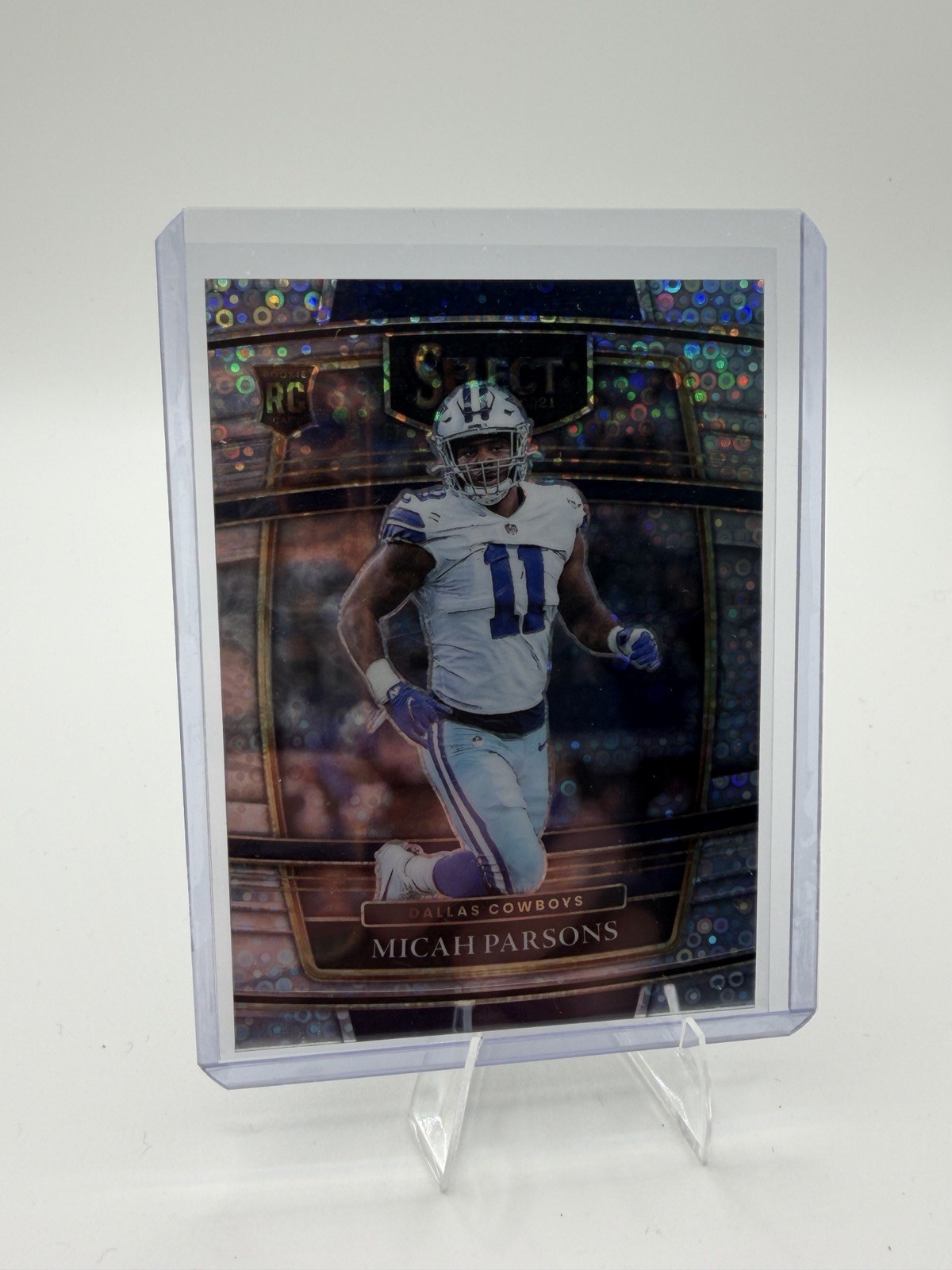 2021 Micah Parsons RC #85 Panini Select Football Silver Disco Rookie