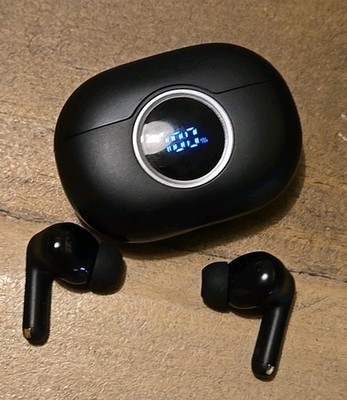 Rinsmola G21 Pro Wireless Black Earbuds Bluetooth 5.4, IP7 Waterproof New In Box