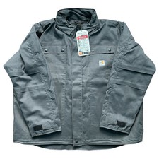 Carhartt FR Flame Resistant Full Swing Quick Duck Insulated Coat 3XL Grey 0J2182