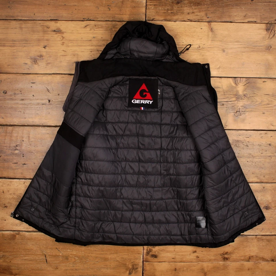 Chaqueta cortavientos vintage Gerry Outdoor M acolchada negra Foto 4 de 4