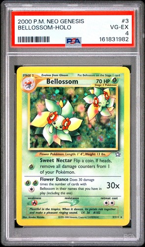 Bellossom (Unlimited) graded PSA 4 for sale on eBay