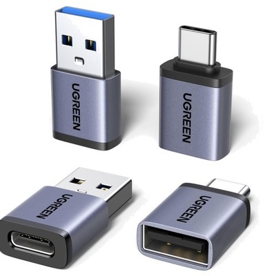 UGREEN USB C Adapter 10Gbps 4er Pack, USB auf Typ C & C auf A, Daten & Laden