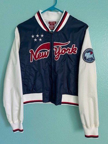 Negro League New York NY BLACK YANKEES Nylon Jacket Womens 1X