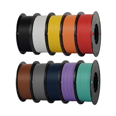 10KG Matte PLA Bundles 3D Printer Filament 1.75 mm 10 Packs 1KG Roll Mix Colours - image 1 of 4